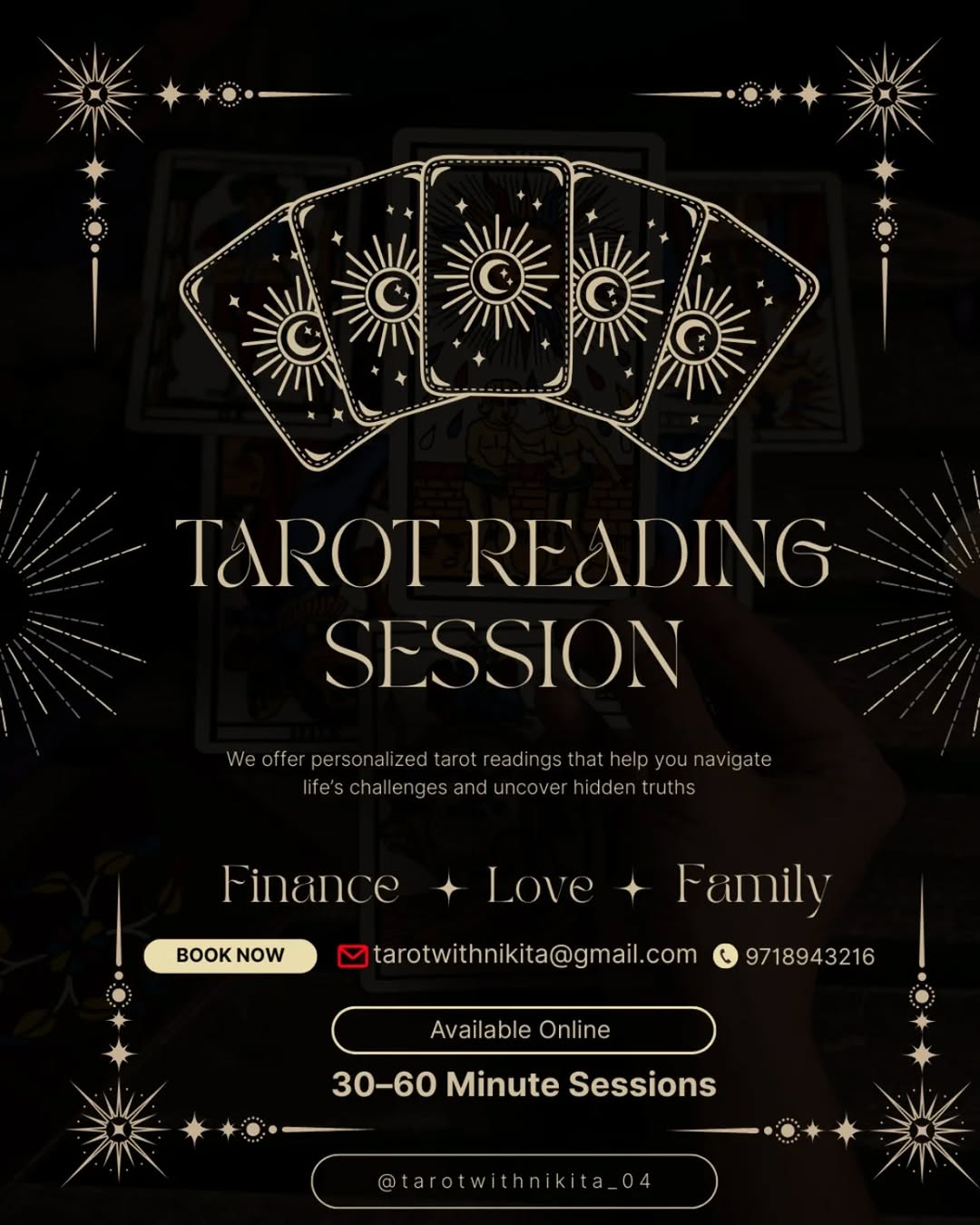 Tarot reading sessions open